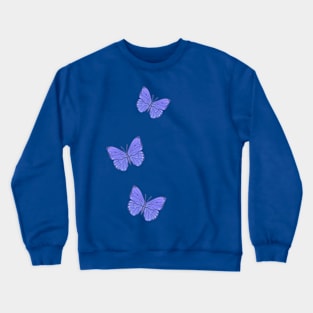 Purple Butterflies Crewneck Sweatshirt